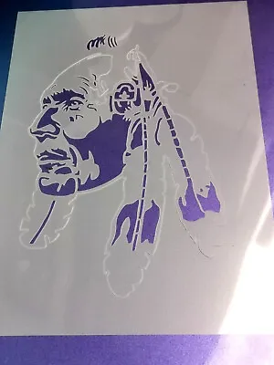 £12.95 • Buy Indian Chief Airbrush Art Craft Mylar Stencil 3 Size Set