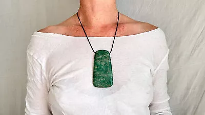 Mayan Green Jade Pendant. Hand-Carved Adze. Guatemala. 2275 • $102.99