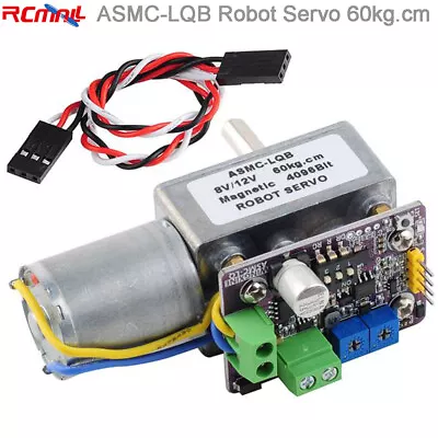 ASMC-LQB 60kg.cm High Torque Digital Robot Servo Motor Metal Gear DC 8-12V • $35.98