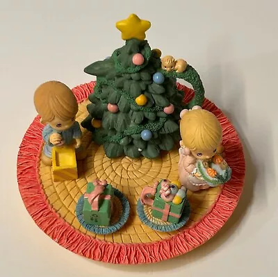 Precious Moments Boy Girl Christmas Tree Mini Tea Set 384607L Enesco With Box • $25.40