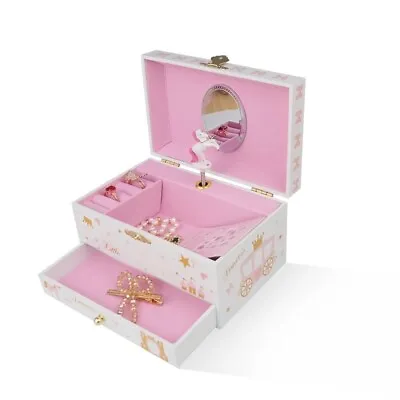 $39.95 • Buy Ballerina Musical Jewellery Box, Music Box For Girls-Over The Rainbow Tune