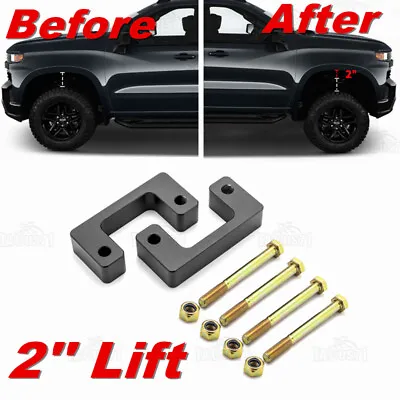 $18.99 • Buy 2  Inch Front Leveling Lift Kit For Chevy Silverado 2007-2022 23 GMC Sierra 1500