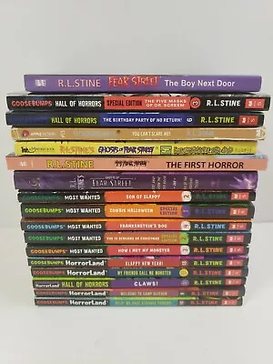 $15 • Buy 17 Goosebumps Books - Horrorland, Most Wanted, Fear Street, Hall Of Horrors