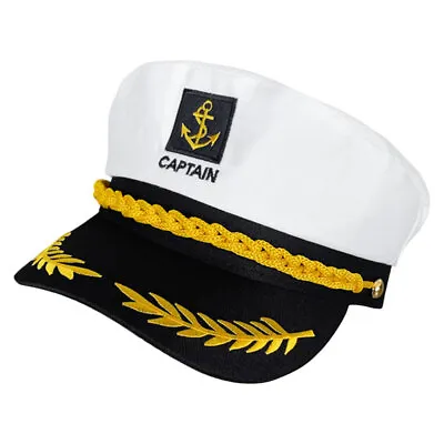 Sailor Hat Admiral Hat Sea Cap Navy Captain Hat Clothing Cosplay Child • £7.14