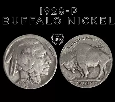 1928 P Buffalo Nickel Good-Very Good G/VG *JB's Coins* • $2.92