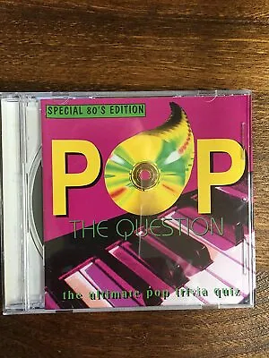 £4.95 • Buy (126)  Pop The Question 80's - The Ultimate Pop Trivia Quiz- UK CD- New