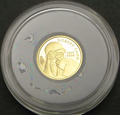 HUNGARY 5000 Forint 2013 Prooflike - Gold .999 - Robert Capa - 2637 ¤ HS • $41