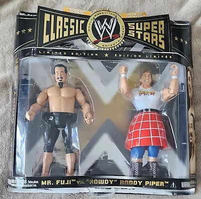 B2 Jakks WWE Classic Superstars Roddy Piper Vs Mr. Fuji 2 Pack SEALED NEW • $65