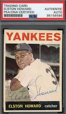 Elston Howard PSA DNA Coa Signed 1964 Topps Autograph • $219