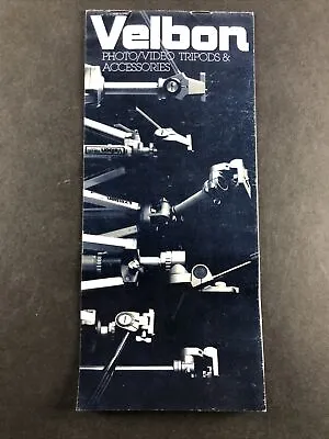 Velbon Photo / Video Tripods & Accessories Catalog Booklet Pamphlet Vintage • $10.66