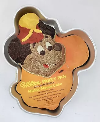 Vintage Wilton Mickey Mouse Full Face Cake Pan 2105-328 From 1976 • $25