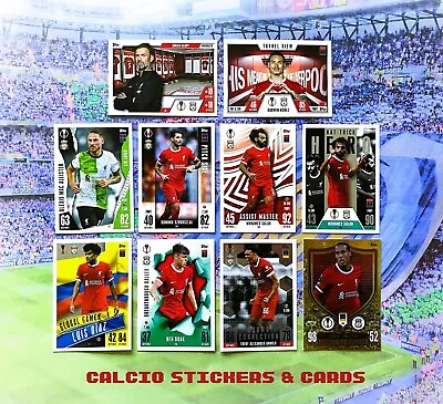 Topps Match Attax Extra 2023/24 2024 Liverpool Team Set All 10 Base + Foil Cards • £5.75