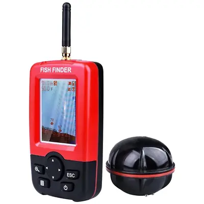 LUCKY Wireless Sonar Fishing Alert Fish Finder Underwater Echo Sounder Fishing D • $100.76