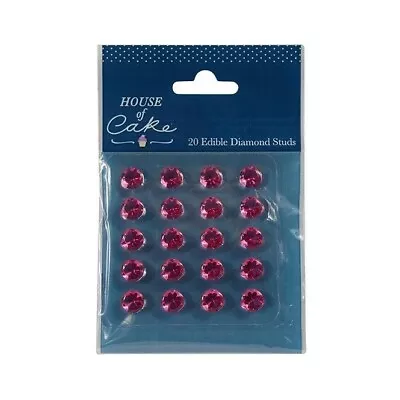 Jelly Gems Pink Edible Diamonds- Pack Of 20 • £5.50