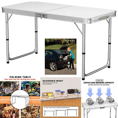 4ft Folding Picnic Table Pop-Up Camping Kitchen Work Top Table Trestle Table  UK • £21