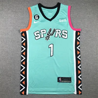 City Edition Victor Wembanyama #1 San Antonio Spurs Basketball Jerseys Green/* • £19.80