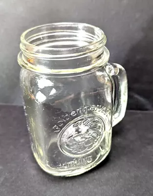 Vintage Golden Harvest Drinking Jar With Handle 5  Tall • $6.95
