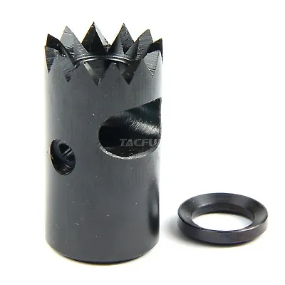 Compact Low Concussion 1/2x36 Competition Muzzle Brake 9mm /w Washer • $21.99