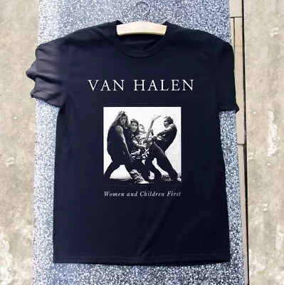 Rare Van Halen - Women And Children First Rock Black T-Shirt S-3XL • $15.99