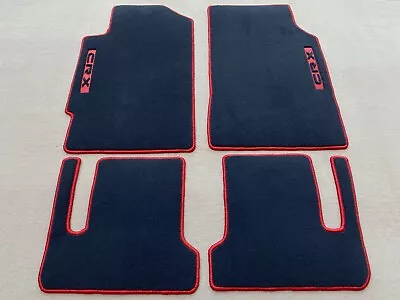 For Honda CRX Civic EF Vtec Black Red Trim Floor Mats Carpet 4Pcs Set 1988-91 • $149.99