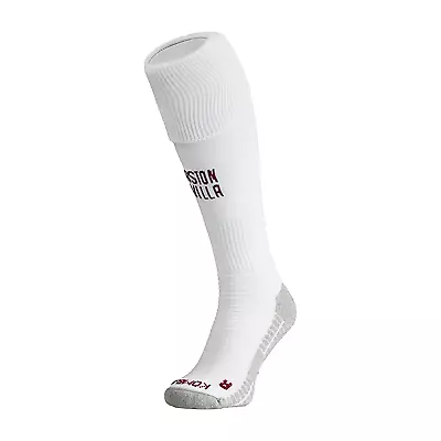 Aston Villa Football Socks (Size UK 12-13.5) Adult Kappa White Away Socks - New • £9.99