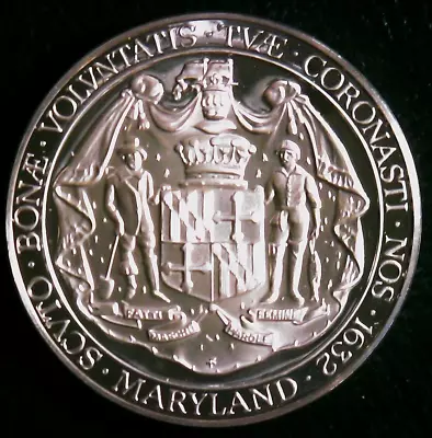 1974 Maryland Fifty State Bicentennial Franklin Mint .925 Silver Medal #3594 • $34.99