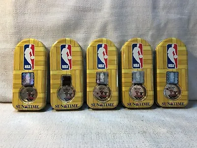 5 Mens Sun Time Chicago Bulls Basketball NBA Floater Sports Watch Lot • $59.95