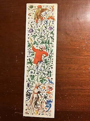 Border Illuminated Manuscript Pierpont Morgan Library NYC Vtg Bookmark Ephemera • $6.60