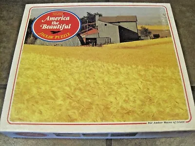 Amber Waves Of Grain ~ Vintage Golden 500 Pc. Puzzle Sealed • $16.90