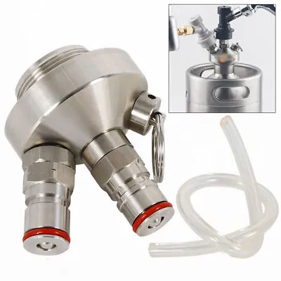 Mini Keg Beer Dispenser 2Ball Lock Connections Stainless ForMini Cask Rust-proof • $22.80