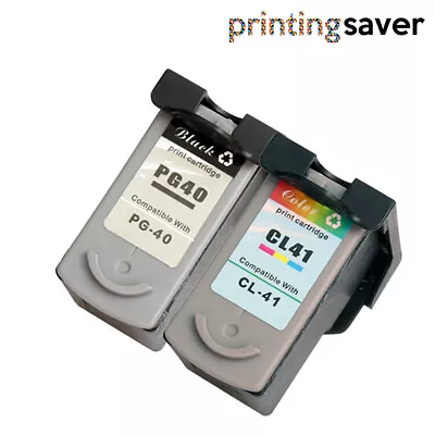 2PK Ink Cartridge Compatible For Canon PG40 CL41 IP1700 MP220  • £28.39