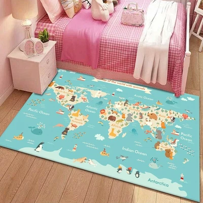 £12.22 • Buy World Animal Habitat Carpet Bedroom Decorative Rug Door Anti-slip Mat Kitchen