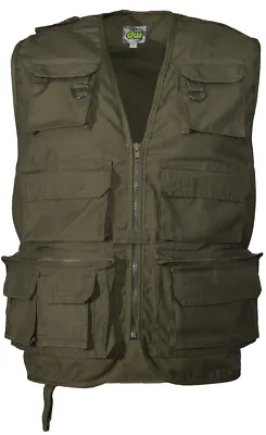 Multi-Pocket Fishing Vest | Mens Lightweight Fishing Gilet In XS-5XL 4 Colours  • £19.95