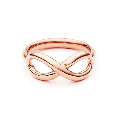Infinity Love Statement Ring Band Rose Gold Plated 5 Sizes Cute Fashion Gift • $9.09
