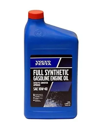 Volvo Penta New OEM Full Synthetic Engine Oil 10W-40 1qt./32oz. 21681794 • $23.58