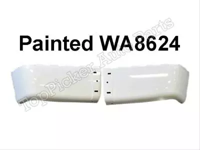 For 2007-2013 Silverado Sierra Rear Bumper Cap Set Painted White W/O Sensor Hole • $211.89