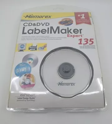 Memorex CD & DVD Label Maker Expert With 138 Labels & ExPressit Software • $18.49