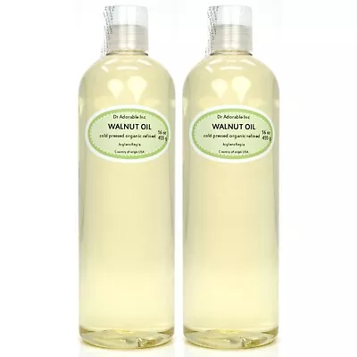 Walnut Oil Refined Pure Organic 2 Oz Up To Gallon  Cold Pressed Free Shipping!! • $6.19