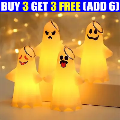 Ghost Halloween Pendant Hanging Led Light Horror Props Ghost Hanging Decor UK • £4.40