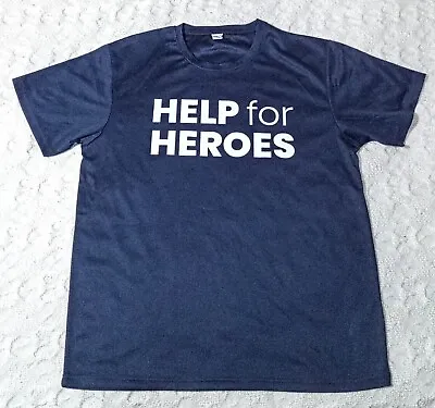 *NEW* HELP FOR HEROES Charity Fundraising Jersey T-Shirt *Unisex* *XL/Size 14* • £9.99