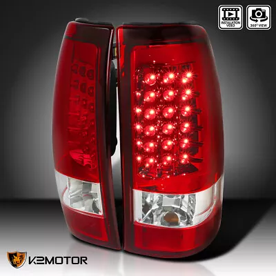 Red Fits 2003-2006 Chevy Silverado 1500 2500 3500 LED Tail Lights Brake Lamps • $92.38