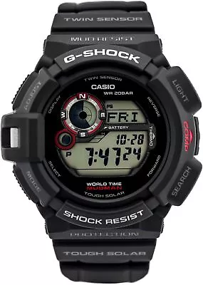 CASIO Mudman G-Shock G-9300-1DR Black Tough Solar • $316.79