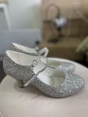 I Love Billy Silver Glitter Vintage Style Heels In Excellent Condition • $35