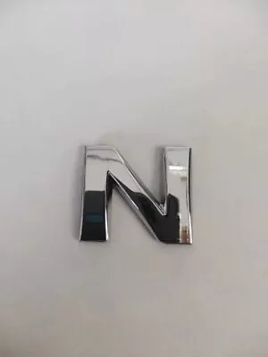 25mm Metal Emblem Chrome Silver Car Sticker Letter Alphabet Number • $1.99