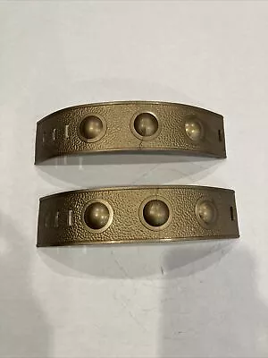 MOTU 1982 Mattel HG Toys He-Man Gold Costume Bracelet Wristbands Lot Of Two • $24.99