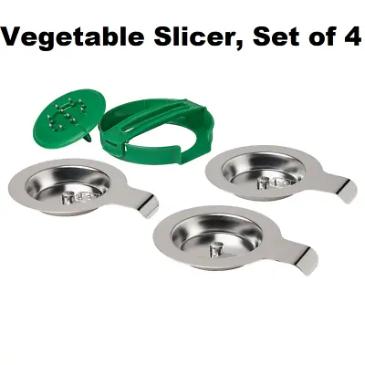 Handheld Vegetable Slicer Chopper Salad Maker Shredder Fruit Food Cutter 3 Blade • £15.97