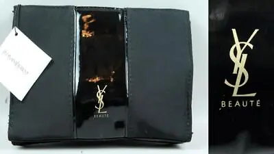 YVES SAINT LAURENT Beaute Logo YSL Travel Organizer Make Up Cosmetic Pouch Case • $42.74