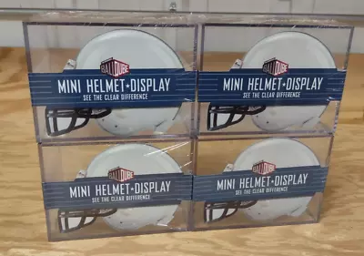 Ballqube Mini Football Helmet Display Box - 4 PACK - Helmet Display Case • $52.50