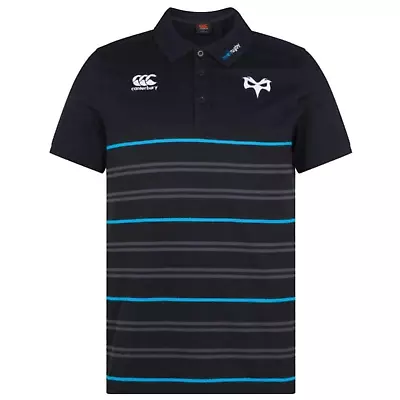 Ospreys Rugby Men's Polo (Size S) Canterbury Cotton Stripe Polo Shirt - New • £14.99