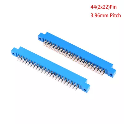 $1.50 • Buy PCB Card Edge Connector Dual 2 X 22 PIN 44 Pin 3.96mm Gold Slot Solder SockeHQ